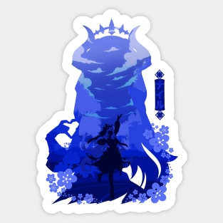 GENSHIN IMPACT NILOU NEGATIVE SPACE Sticker